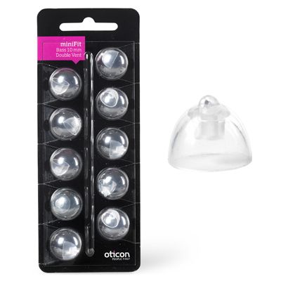 Image 38006695362853 Oticon miniFit Bass dome enkele venting small o 6mm