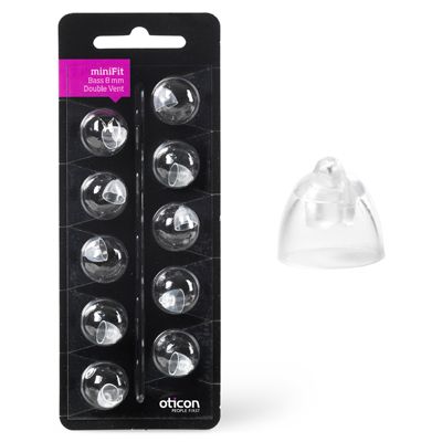 Image 38006695428389 Oticon miniFit Bass dome enkele venting small o 6mm