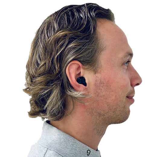 ITE ITC In the ear Hearing Aid Example How Looks See wearing person 1