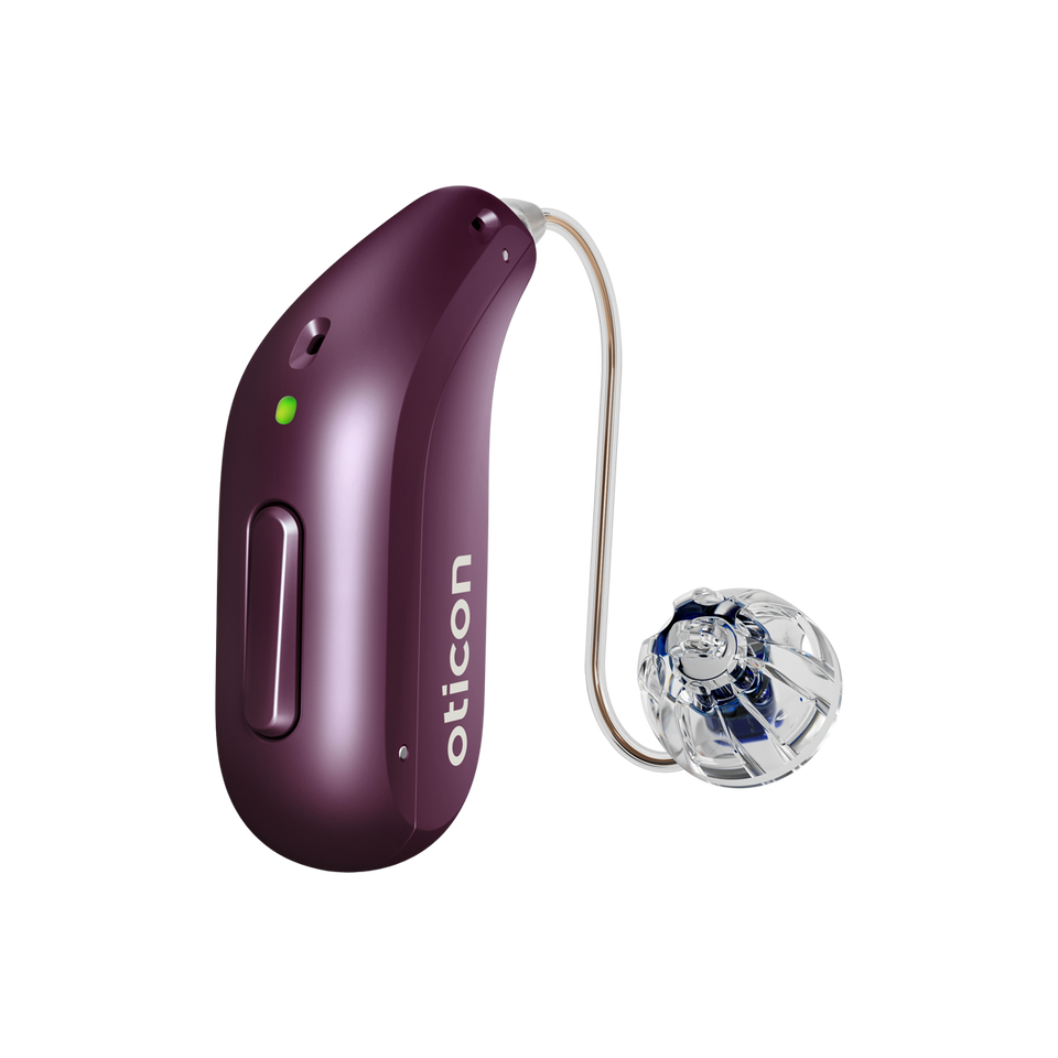 Oticon Reveal 1 miniRITE-R Deep Plum