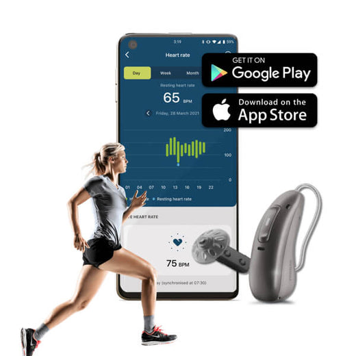 Phonak Fit Heart Beat Measuring features P90 new Features Heart monitor HearingAid Health Features Accessories