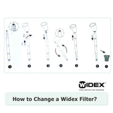 how to change filter widex cerustop
